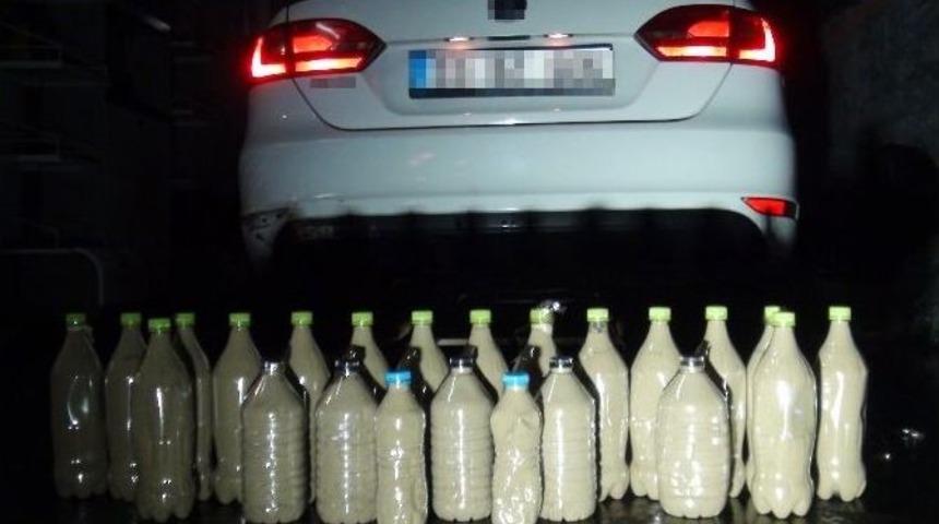 Otomobilin Yakıt Deposundan 11 Kilo Esrar &Ccedil;ıktı