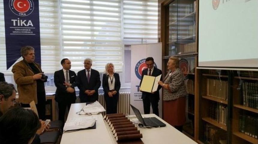 Belgrad &Uuml;niversitesi Şarkiyat B&ouml;l&uuml;m&uuml;n&uuml;n 90&rsquo;ıncı Yılına Tika&rsquo;dan Anlamlı Hediye