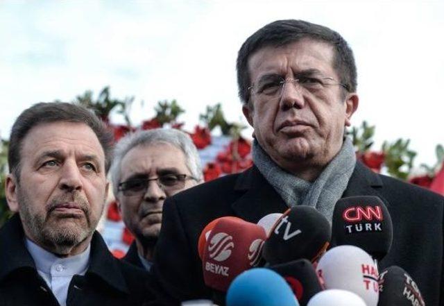 Nihat Zeybekci Ile İranlı Bakan Şehitler Tepesi'ne Karanfil Bıraktı