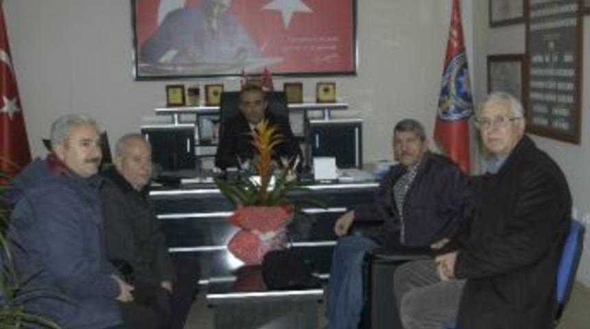 Muhtarlardan Emniyet M&uuml;d&uuml;rl&uuml;ğ&uuml;&rsquo;ne Başsağlığı Ziyareti