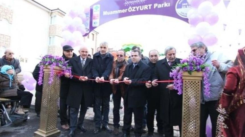Muammer &Ouml;zyurt Parkı T&ouml;renle A&ccedil;ıldı