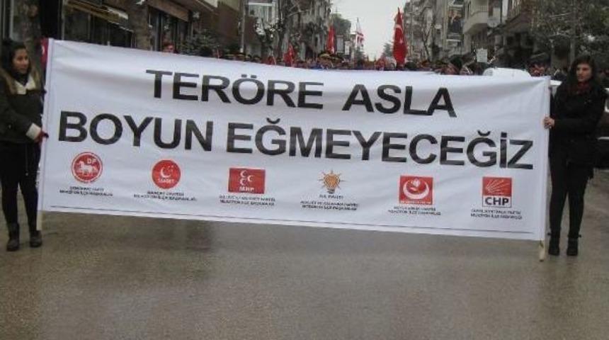 Merzifon'da Birlik- Beraberlik Mitingine 5 Bin Kişi Katıldı