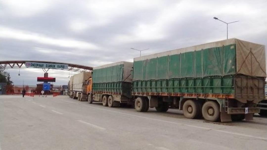 Bm Yardım Konvoyu Suriye&rsquo;ye Ge&ccedil;iş Yaptı