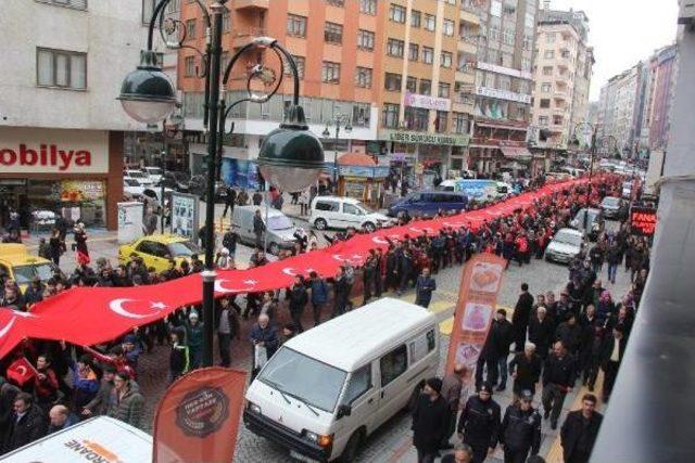 Rize’De Teröre Tepki Eylemi