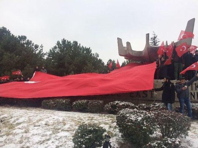 Odtü’lü Öğrencilerden “teröre Hayır” Yürüyüşü