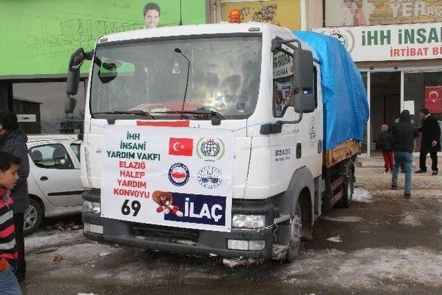 Elazığ’dan Halep’e 1 Kamyon İlaç Yardımı