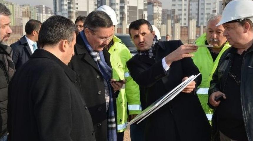 Gökçek, Eryaman Stadı İnşaatını Denetledi