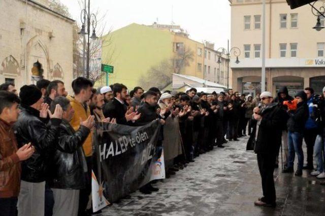 Halep’Te Öldürülen Siviller Için Konya’Da Gıyabi Cenaze Namazı Kılındı