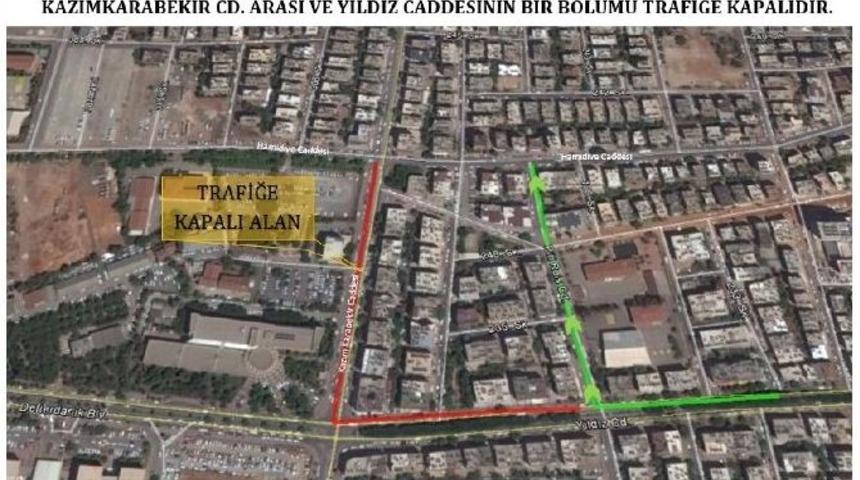 Yağmur Suyu &Ccedil;alışmaları Nedeniyle Defterdarlık Kavşağı İle Yıldız Caddesi Trafiğe Kapatılıyor