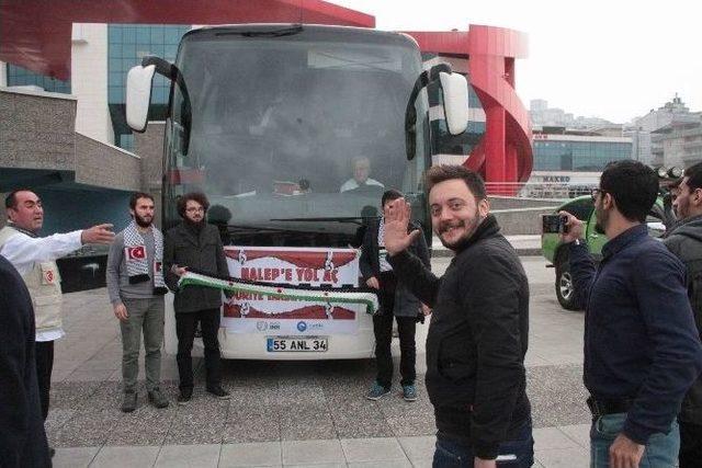 Canik Belediyesi’nden Halep’e 1 Otobüs Dolusu İnsan Yardımı 3