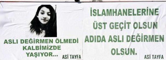 Aslı'nın Öldüğü Yolda Eylem Yapıp, Üst Geçit Istediler