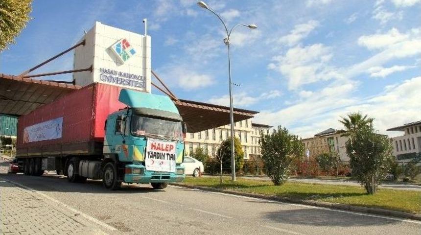 Hk&uuml;&rsquo;l&uuml; &Ouml;ğrencilerden Halep&rsquo;e Yardım Eli