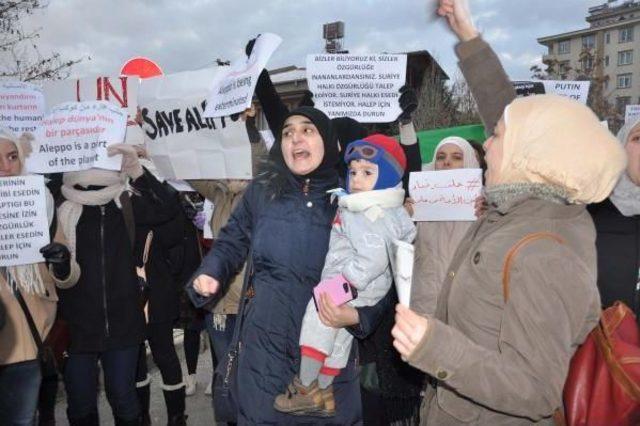 Gaziantep'te Halep Protestosu