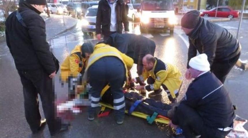 Vicdansız S&uuml;r&uuml;c&uuml; Vurdu Ka&ccedil;tı...polis Kaza Yerindeki Aynadan Izine D&uuml;şt&uuml;