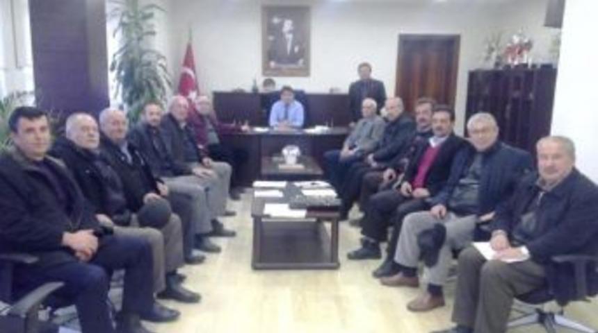 Muhtarlardan Kaymakama Veda Ziyareti