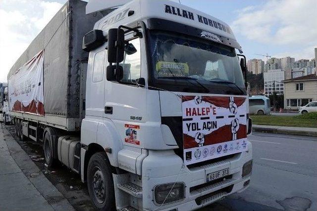 Halep’e Kağıthane’den, 20 Tır Yaşam Malzemesi Gönderildi