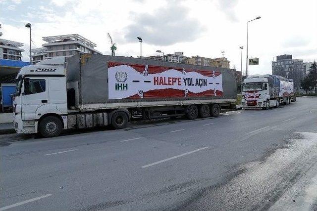 Halep’e Kağıthane’den, 20 Tır Yaşam Malzemesi Gönderildi