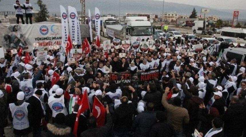 &ldquo;halep&rsquo;e Yol Ver&rdquo; Konvoyu Hatay&rsquo;da