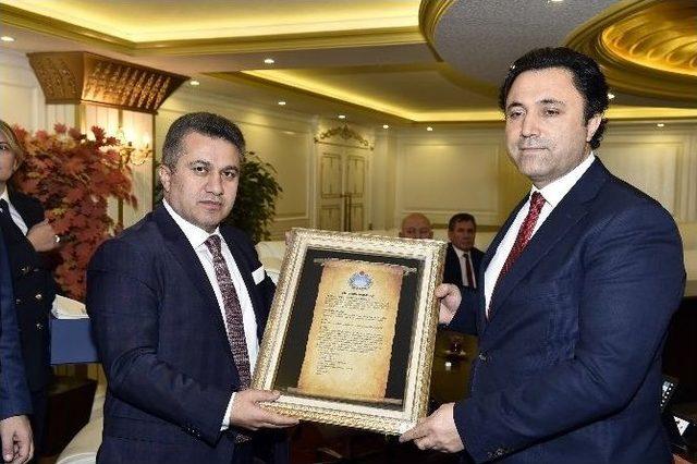 Zabıtadan Emniyet M&uuml;d&uuml;rl&uuml;ğ&uuml;ne Taziye Ziyareti 2