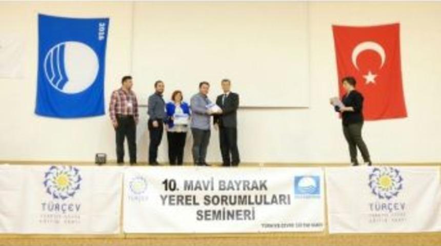 Edremit&rsquo;te Mavi Bayrak Sertifikaları Dağıtıldı