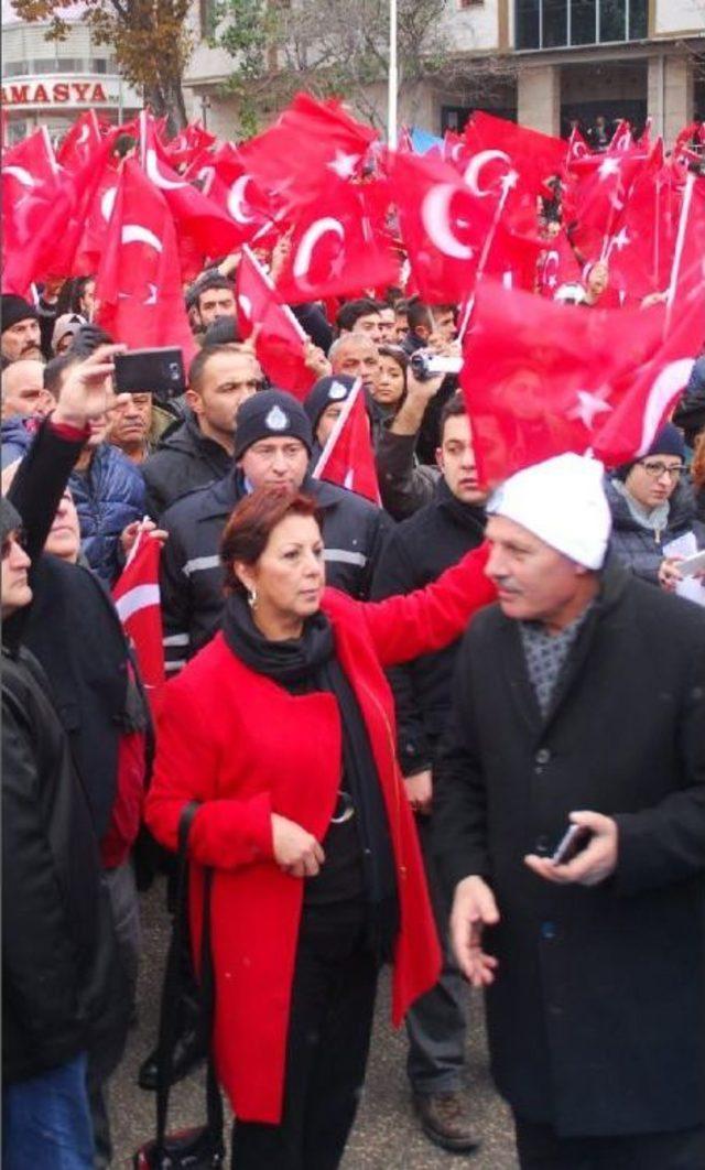 Amasya’Da Teröre Lanet Için 5 Bin Kişi Yürüdü