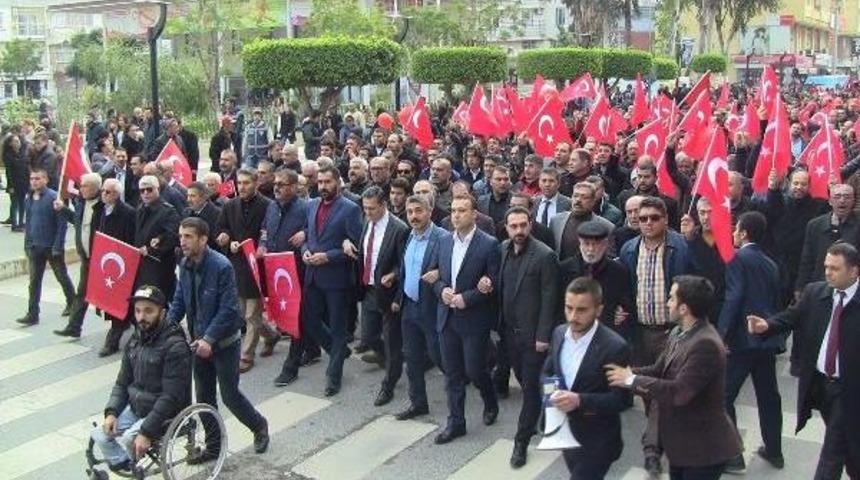İskenderun&rsquo;Da &Uuml;lk&uuml;c&uuml;lerden Ter&ouml;re Tepki Y&uuml;r&uuml;y&uuml;ş&uuml;