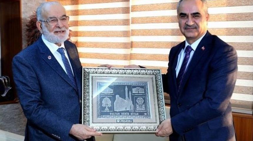 Sp Genel Başkanı Karamollaoğlu&rsquo;ndan, Belediye Başkanı Aydın&rsquo;a Ziyaret