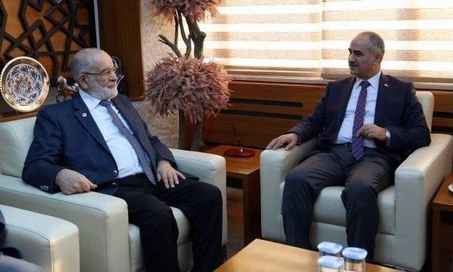 Sp Genel Başkanı Karamollaoğlu’ndan, Belediye Başkanı Aydın’a Ziyaret