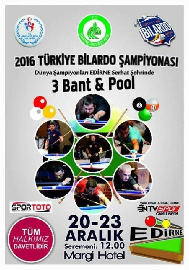 Bilardoda Şampiyonlar Edirne de Belli Olacak 2
