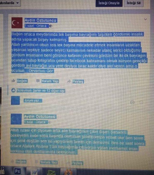 Muğlalı Mimardan Şehitler Için Tek Kişilik Eylem