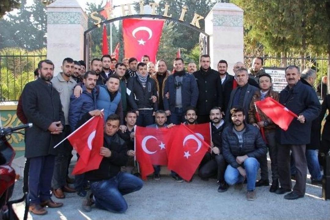 Hatay&rsquo;da Şehitlere Saygı Konvoyu