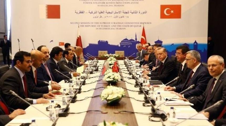 Cumhurbaşkanı Erdoğan Ve Katar Emiri Al Sani Trabzon&rsquo;da