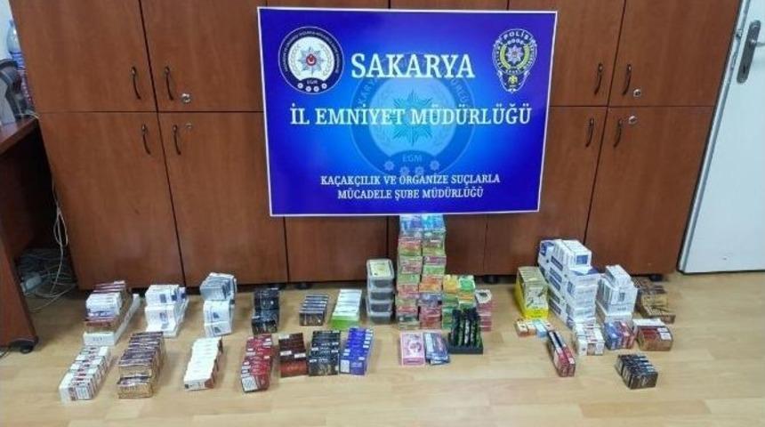Sakarya&rsquo;da Ka&ccedil;ak Sigara Ve Uyuşturucu Ele Ge&ccedil;irildi