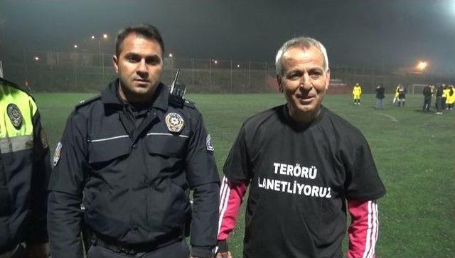 Edirne’de Veteran Futbolcular Terörü Lanetledi