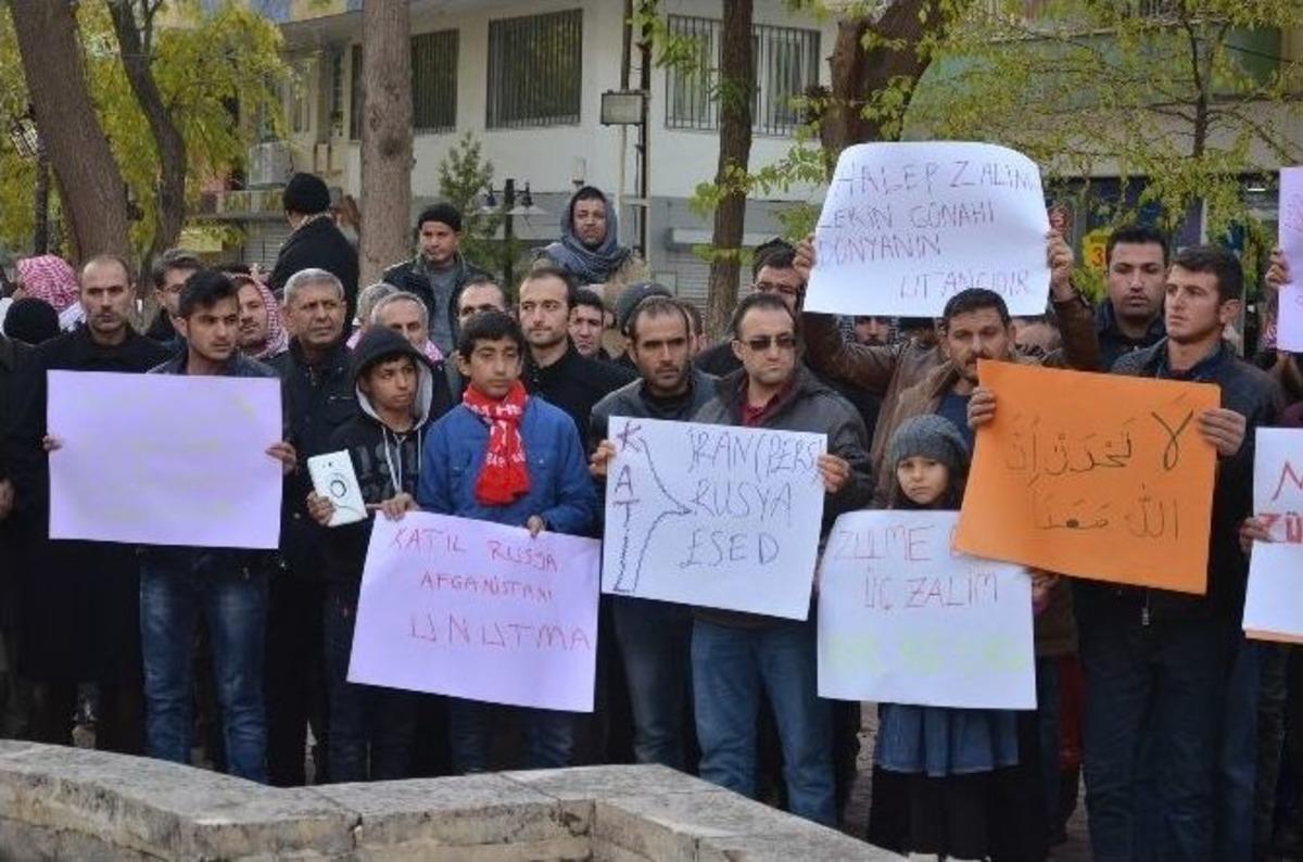 Viranşehir&rsquo;de Stk&rsquo;lar Halep Katliamını Protesto Etti