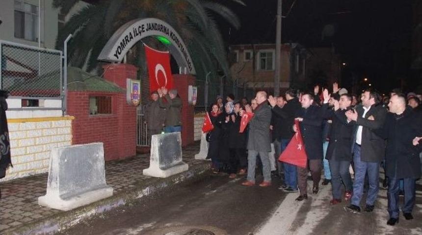 Yomra İl&ccedil;esinde Ter&ouml;re Lanet Y&uuml;r&uuml;y&uuml;ş&uuml; D&uuml;zenlendi