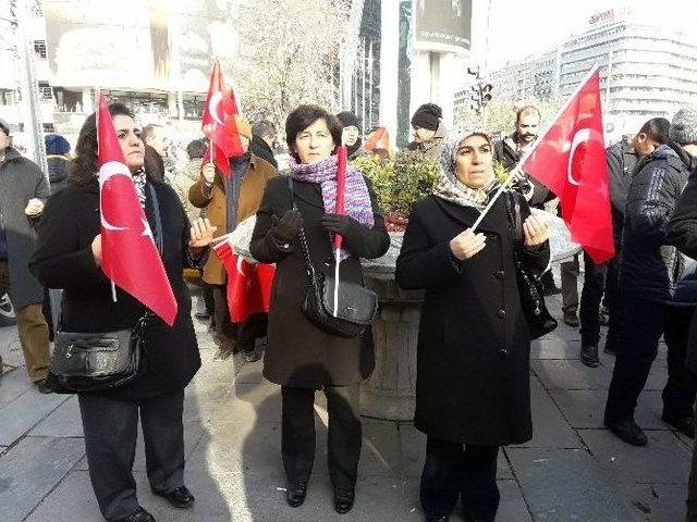 Başkent’te “teröre Hayır” Eylemi