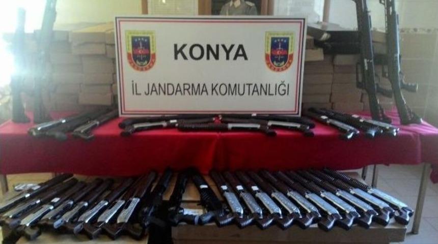 Konya&rsquo;da Ka&ccedil;ak Silah Operasyonu