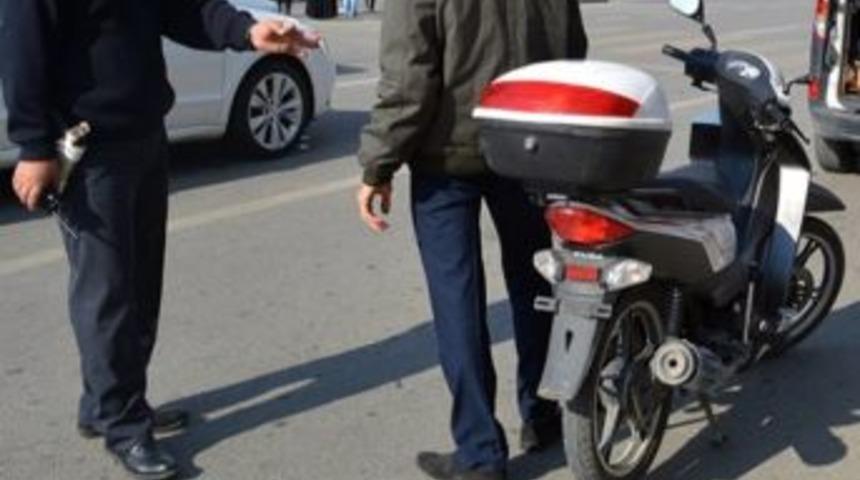 38 Motosiklet Trafikten Men Edildi