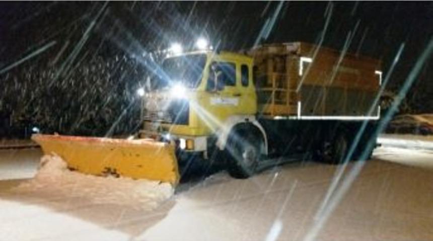 Karla M&uuml;cadelede 161 Ton Tuz Kullanıldı