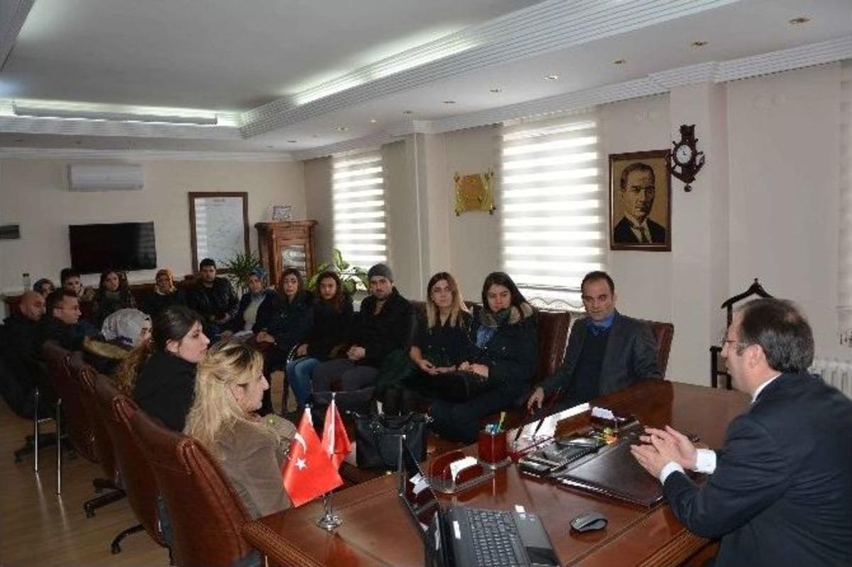 &Ouml;ğretmenlerden Kaymakam Akg&uuml;l&rsquo;e Ziyaret