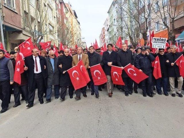 Sungurlu’da Teröre Lanet Mitingi