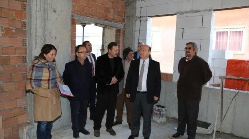 Yılmazk&ouml;y Mahallesi K&uuml;lt&uuml;r Evi İnşaatı Devam Ediyor