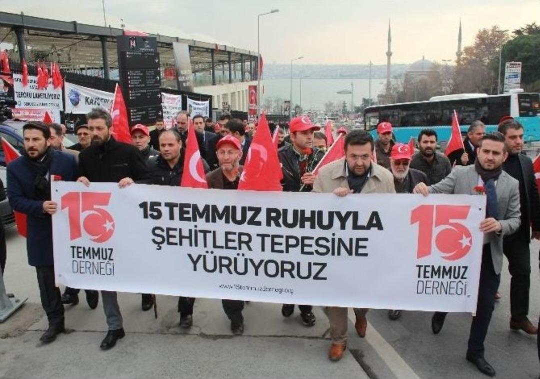15 Temmuz Gazilerinden Şehitler Tepesi&rsquo;ne Ziyaret