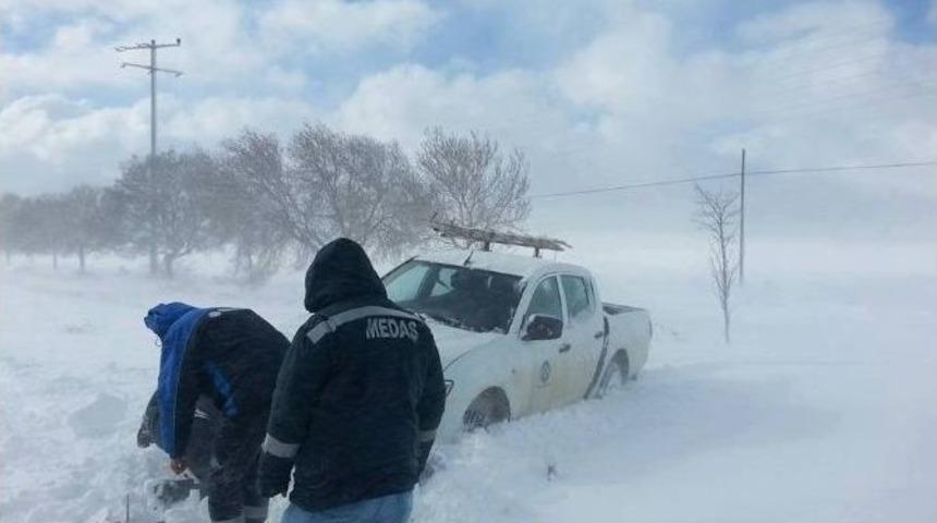 Medaş&rsquo;tan Kar Mesaisi