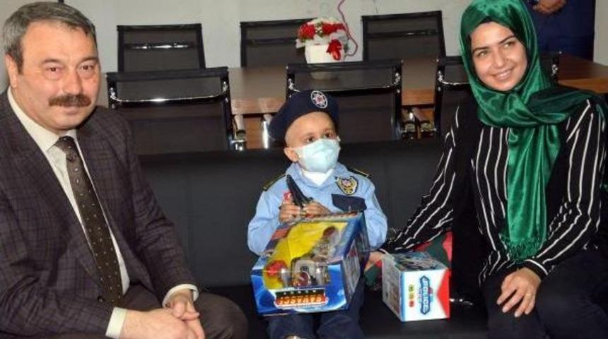 L&ouml;semili Yusuf Can'ın Polislik Hayali Ger&ccedil;ek Oldu