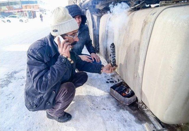 Tunceli’de Sürücülerin Soğukla İmtihanı 2
