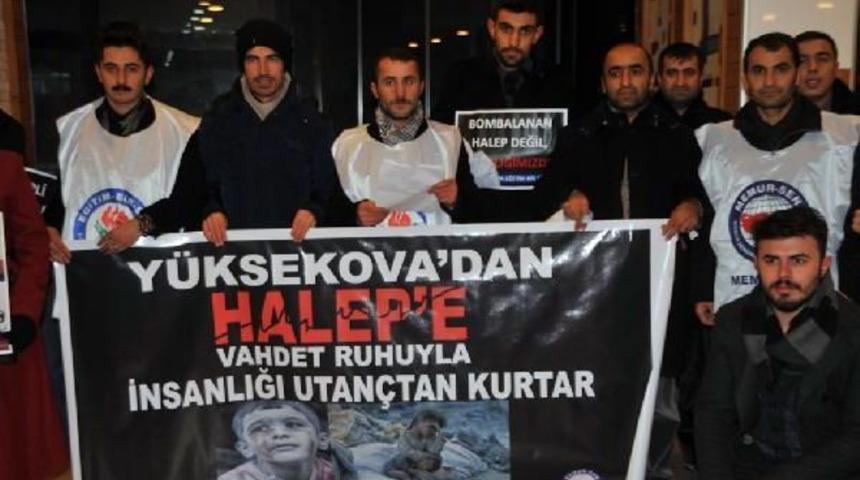 Y&uuml;ksekova'dan Halep'e Yardım Eli