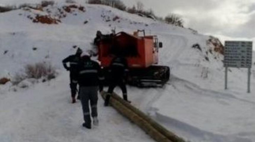 &Ccedil;edaş Ekiplerinin Sıfırın Altında 20 Derecede Zorlu M&uuml;cadelesi
