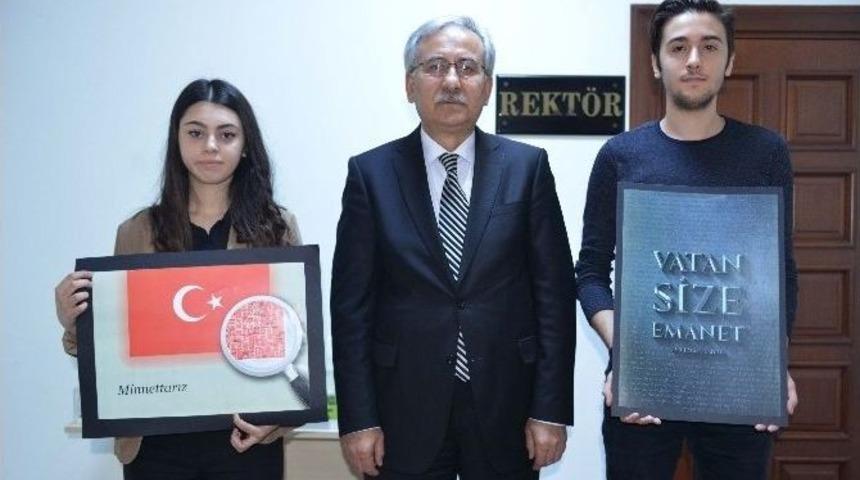 Bartın &Uuml;niversitesine &lsquo;15 Temmuz Şehitleri&rsquo; Temalı Yarışmada 2 &Ouml;d&uuml;l